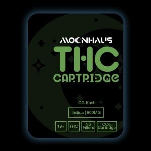 THC Vape Carts - Premium 800MG THC Cartridge - OG Kush (Indica)