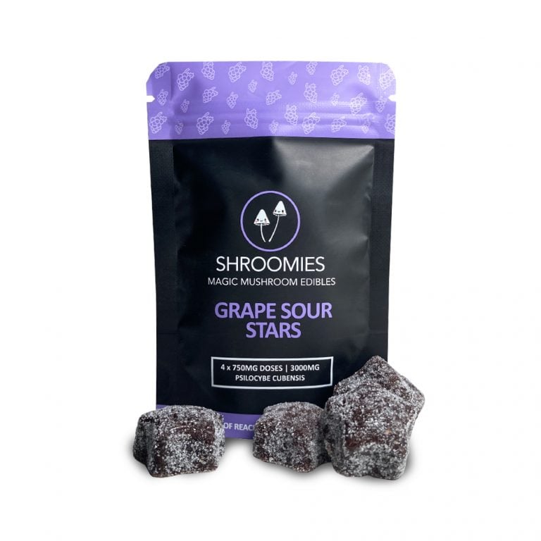 SHROOMIES GRAPE SOUR STARS– 3000MG