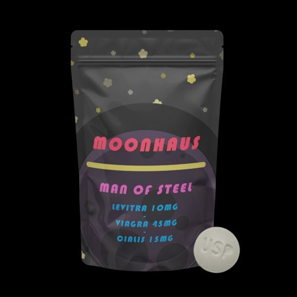 Man of Steel – 10mg Levitra | 45mg Viagra | 15mg Cialis - Moonhaus